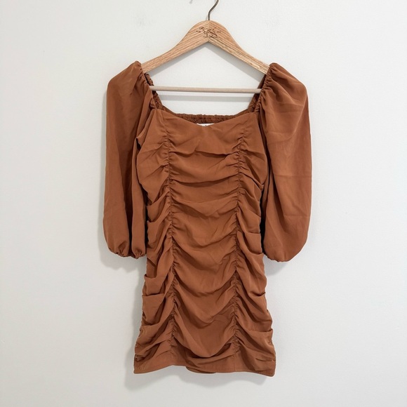 Abercrombie & Fitch NWT Ruched Mini Dress - Picture 2 of 7